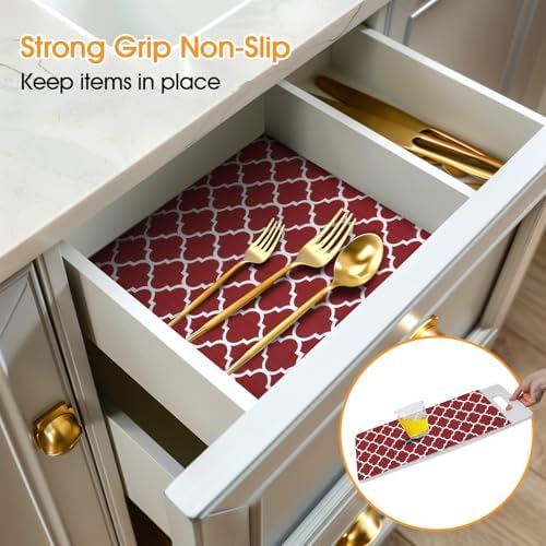 Shelf and Drawer Liner for Kitchen Cabinet Non-Adhesive Non Slip - Image 2