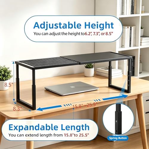 Cabinet Shelf, 1 Pack Expandable Shelf for Kitchen Storage - Image 2