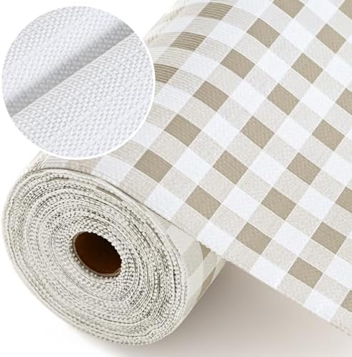 Green Non-Adhesive Gingham Drawer Liner 11.8IN x 20FT - Image 7