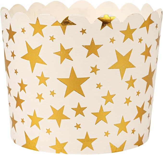 Restaurantware 4.5 oz White Paper Scalloped Baking Cup, 50 Pack - Image 9