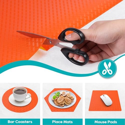Shelf Liners for Kitchen Cabinets, Drawer, Fridge Liner Red 11.8"× 393.7" - Image 4