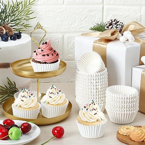 Jinei 5000 Pcs 5000 Pcs Cupcake Liners Bulk, 1.97" White Paper Muffin Cups | Disposable Standard Paper Cupcake Wrappers, Wedding Birthday Party Favor, for Baby Shower Festivals - Image 5