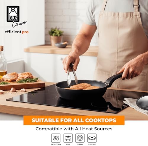 BRA COOKWARE Efficient Pro 10-Piece Cookware Set | Cast Aluminum Nonstick - Image 4