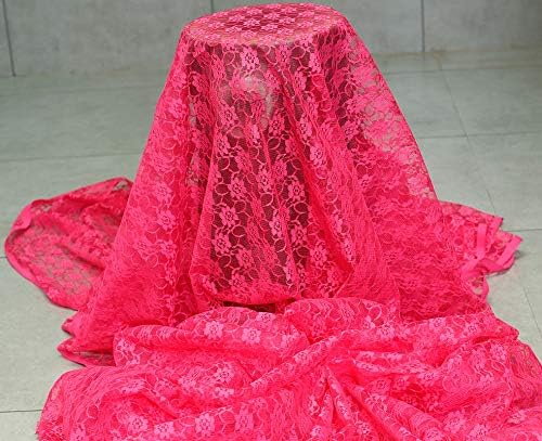 VDS Pack of 12 Floral Lace Table Runners Centerpiece Cloth Linen for Wedding Bithday Graduation Engagement Ceremony Events Party Banquets Table Decoration (12x108 inch) (Magenta) - Image 5