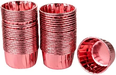 Restaurantware 3.5 oz Round Rose Gold Paper Foil Baking Cup, 500 Pack by Restaurantware