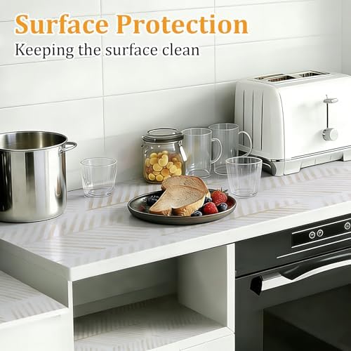 Drawer and Shelf Liner for Kitchen Cabinet, Cupboard, Desks, Pantry, Tool Box Hexagon Waterproof Non Adhesive Non-Slip Easy to Clean 16in X 360in - Image 5