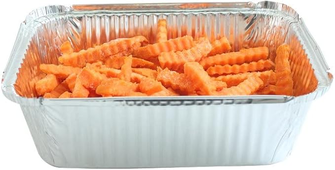 PARTY BARGAINS 5 Lb. Aluminum Foil Pans with Lids - 50 Count Set with Board Lids, 9 x 7 Inches Oblong Pan Food Container for Hot and Cold Use (Max 240°C) - Image 4