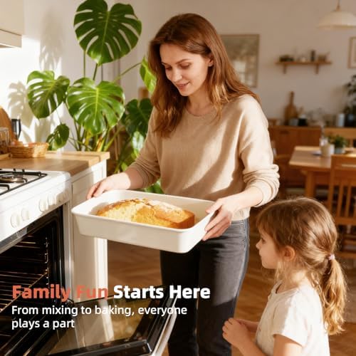 Baking Pans Set Stackable Carbon Steel Bakeware Set for Kitchen | Howasai 8 Pcs Non Stick Baking Set with Cookie Sheet, Roasting Pan, Cake Pan, Muffin Pan, Cooling Rack, Baking Supplies - Image 6