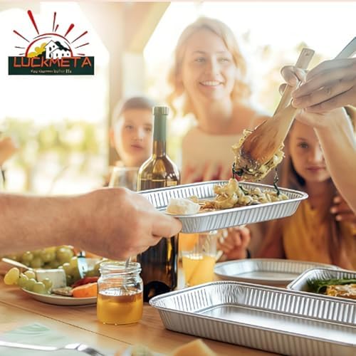 21"x13" Large Full Size Aluminum Pans With Lids （15 Pack） - Image 7
