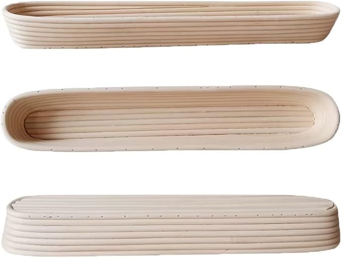 15 Inch Proofing Baskets for Baguette, Bread Banneton Baking Bowls 2 Pack, Making Baguette Bread with Beautiful Pattern and Shape - Image 7