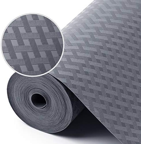 Shelf Liners for Kitchen Cabinets Non Adhensive,Gray 23.6"× 157.4" by StaHom