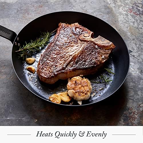 Merten & Storck 8" Pre-Seasoned Carbon Steel Frying Pan Skillet - Image 6
