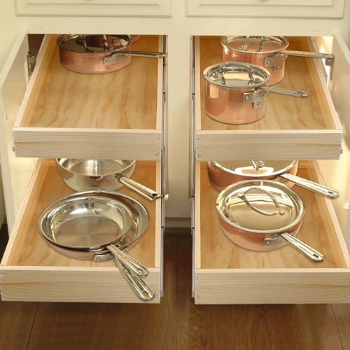 Mulush Pull Out Cabinet Organizer 23''W×21''D×16''H Slide Out Drawer - Image 2
