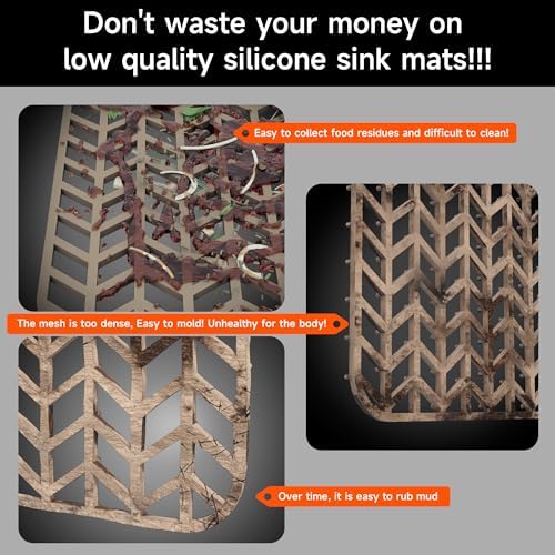 28-7/8" x 14-3/8" Sink Protectors for Kitchen Sink, Rear Drain - Image 5