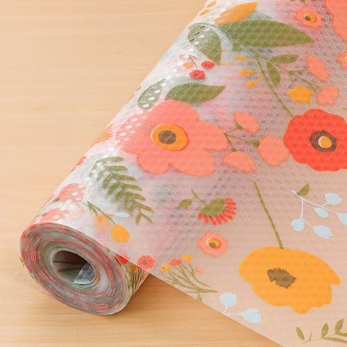 Cooyes Shelf Liner – Premium Non-Adhesive Cabinet & Drawer Liner for Kitchen – Waterproof Shelf Paper with Modern Pattern – Durable EVA Cabinet Mat – Easy to Cut （11.8" W x 240" L） by Cooyes