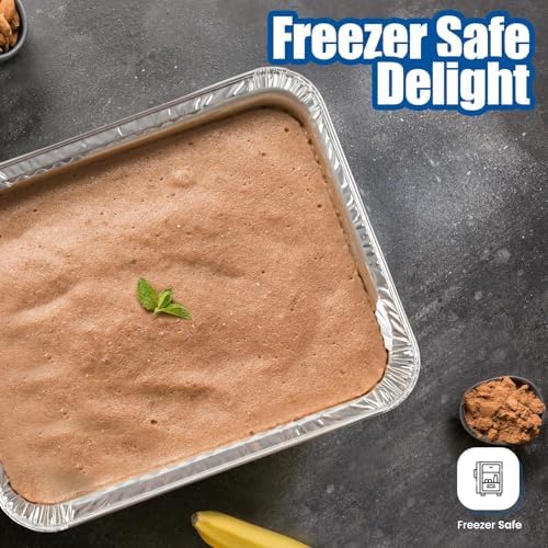 Large Aluminum Pans Full Size Deep Foil Disposable Durable Large Steam Table Pans for Baking Serving, Chafing Trays for Caterers, Bakeware 21 x 13 x 3 (10) - Image 6