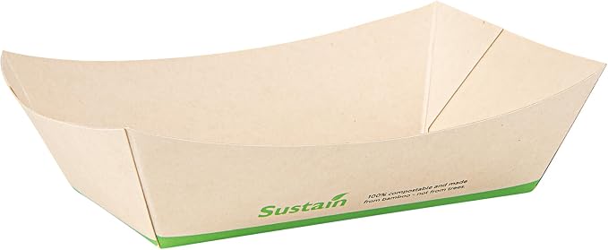 Restaurantware Paper lb Bamboo Food Tray Boat, 7.1 x 5.7 In, 50 Pack - Image 12