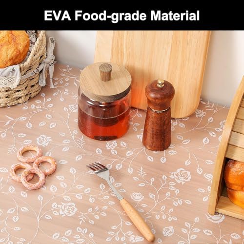 Cooyes Shelf Liner – Premium Non-Adhesive Cabinet & Drawer Liner for Kitchen – Waterproof Shelf Paper with Modern Pattern – Durable EVA Cabinet Mat – Easy to Cut （15" W x 360" L） - Image 2