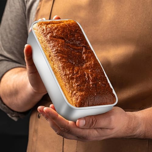 LIANYU 6.3 x 3.5 In Stainless Steel Mini Loaf Pans for Baking Bread, 20 PCS | Small Bread Loaf Pan Mold for Homemade Meatloaf, Metal Tin Loaf Baking Pan for Banana Sourdough Sandwich, Dishwasher Safe - Image 4