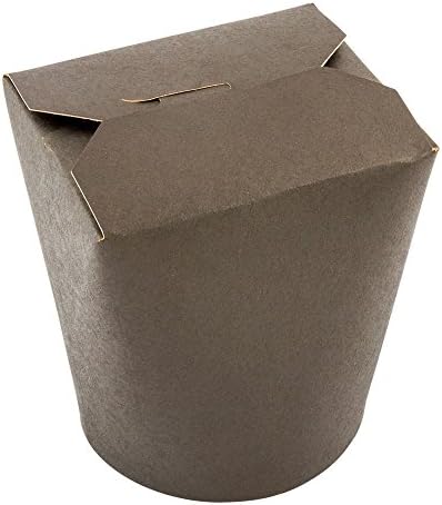 Restaurantware 32 oz Round Black Paper Noodle Take Out Container, 200 Pack - Image 2