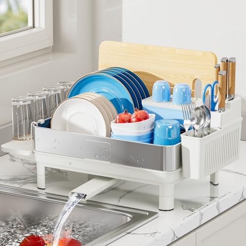 Dish Drying Rack, 304 Stainless Steel Dish Racks for Kitchen Counter by EwaiiraHomeStorageOrganizer