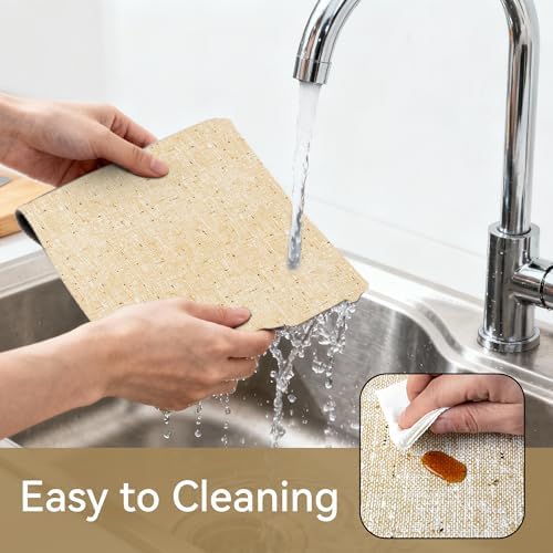 FIFTY FEET 18"x96" Non-Adhesive Shelf Liner for Kitchen Cabinets and Drawers, Washable Non-Slip PVC Cabinet Liner (Yellow)(4 Roll) - Image 4