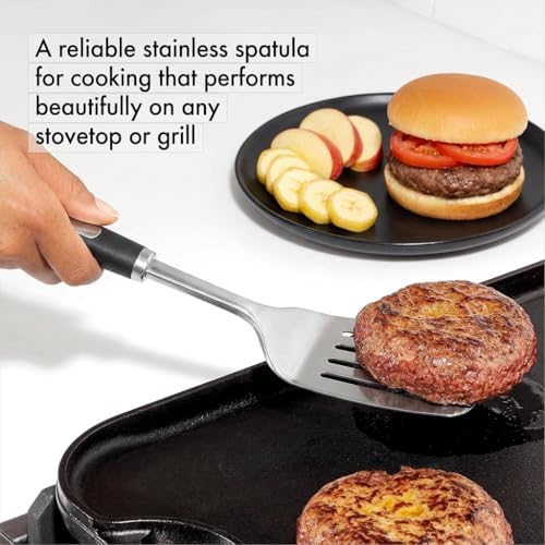 Cooking Utensil Set, 5 Piece | Stainless Steel Kitchen Tools Include Solid & Slotted Spatula,Soup Ladle, Heat-Resistant, Dishwasher Safe, Ergonomic Handle - Image 5