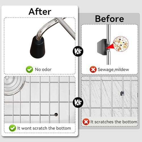 Sink Grid 18" X 12-1/2", Centered Drain with Corner Radius 1-1/2" - Image 3