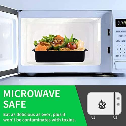 WGCC Meal Prep Containers 50Pack 32oz and Deli Containers with Lids 16oz 48 Sets, Leakproof, BPA Free/Microwave/Freezer/Dishwasher Safe - Image 3