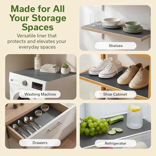 EVALAND Shelf Liner Cabinet Liner Non-Adhesive Drawer Liner 12 in x 33 FT - Image 4