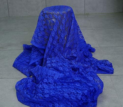 VDS Pack of 25 Floral Lace Table Runners Centerpiece Cloth Linen for Wedding Bithday Graduation Engagement Ceremony Events Party Banquets Table Decoration (12x108 inch) (Royal Blue) - Image 5