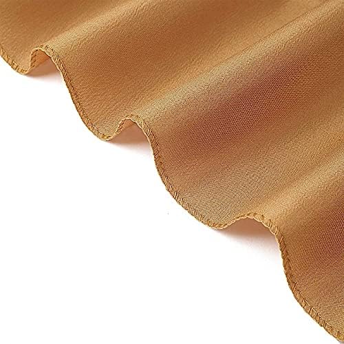 Balsa Circle 10 pcs 108 inch Gold Round Washable Polyester Easy-Care Tablecloth for Indoor and Outdoor Bridal Shower Wedding Table Buffet Table Parties Events Kitchen Dining - Image 7