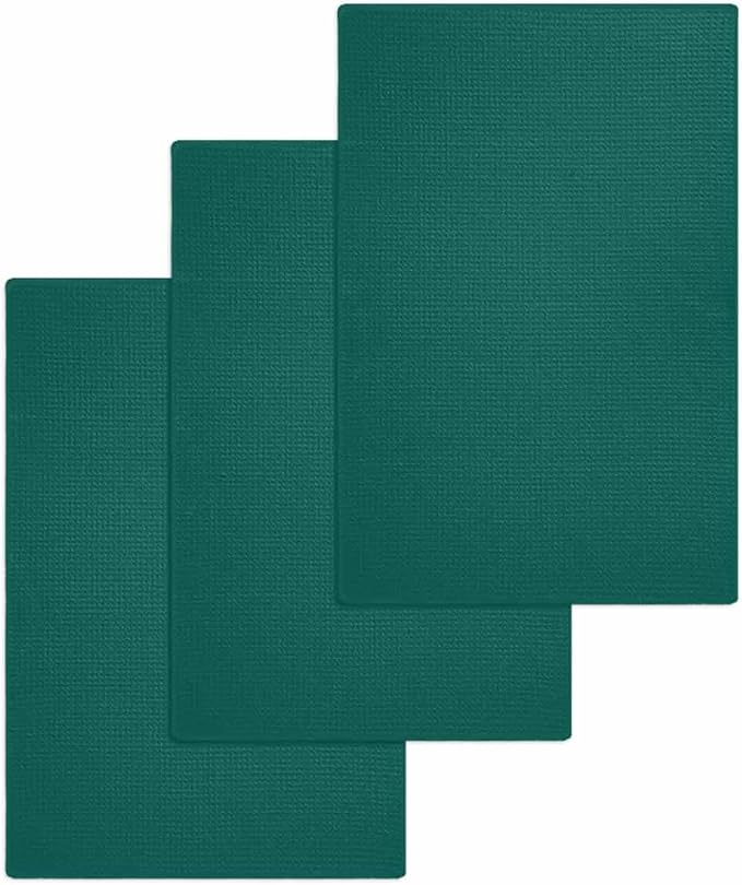 Green Dish Towels Set, Waffle Weave Kitchen Towels Microfiber Towels Cleaning, Luxurious Solid Pure Modern Minimalist Abstract Art Soft Absorbent Dish Drying Towels Hand Towels 3 Pack 15.7x23.6 Inch by Unknown