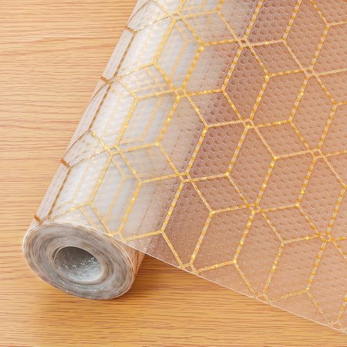 Cooyes Shelf Liner, Non Adhesive Drawer and Cabinet Liner, EVA Washable Oil-Proof Shelf Paper for Kitchen Cabinets, Refrigerator, Storage, Desks with Modern Pattern by Cooyes