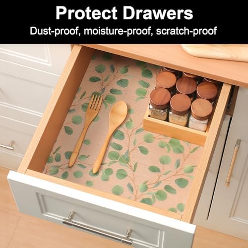 Cooyes Leaf Shelf and Drawer Liner for Kitchen Cabinet Non-Adhesive - Image 3