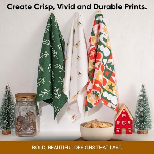 Microfiber Wholesale Sublimation Blanks Towels 16x16 - Premium Waffle Weave Microfiber Towels for Kitchen - Polyester Blanks for Kitchen or Craft Use - 6 Pack - Image 4