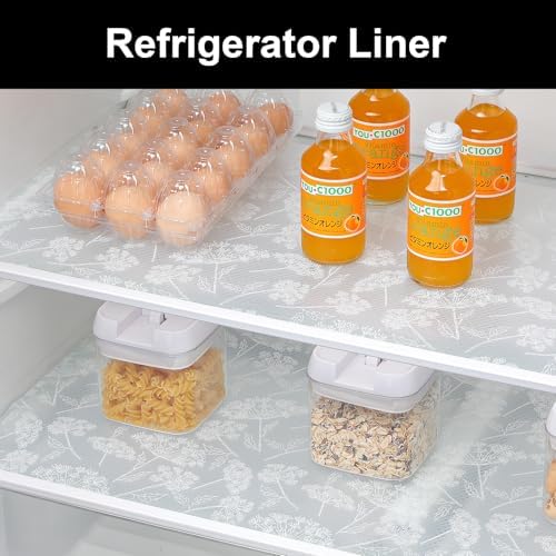 Cooyes Shelf Liners for Kitchen Cabinets, Refrigerator Liners Waterproof & Oil-Proof Kitchen Cupboard Liner Drawer Mats EVA Material Non Adhesive Fridge Liner for Shelves（11.8" W x 360" L） - Image 4
