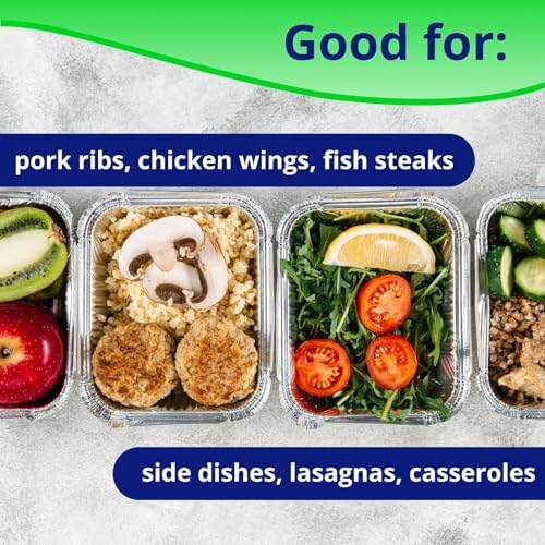 IDL Packaging Full Size Aluminum Steam Table Pans with Lids - Deep, 21" x 13" x 3" (Pack of 10) - Disposable Foil Pan for Catering, Grilling, Roasting, BBQ, Cooking, Baking, Freezing - Image 6