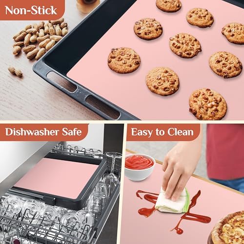 GTJ Silicone Baking Mat Roll, Reusable Baking Sheet Liners, 12 in x 6 ft | Free Cut to Size, Food-Grade, Non-Stick, Non-Slip, For Dough, Pastry, Air Fryer, Freeze Dryer, Oven Pan, Kitchen Counter - Image 4