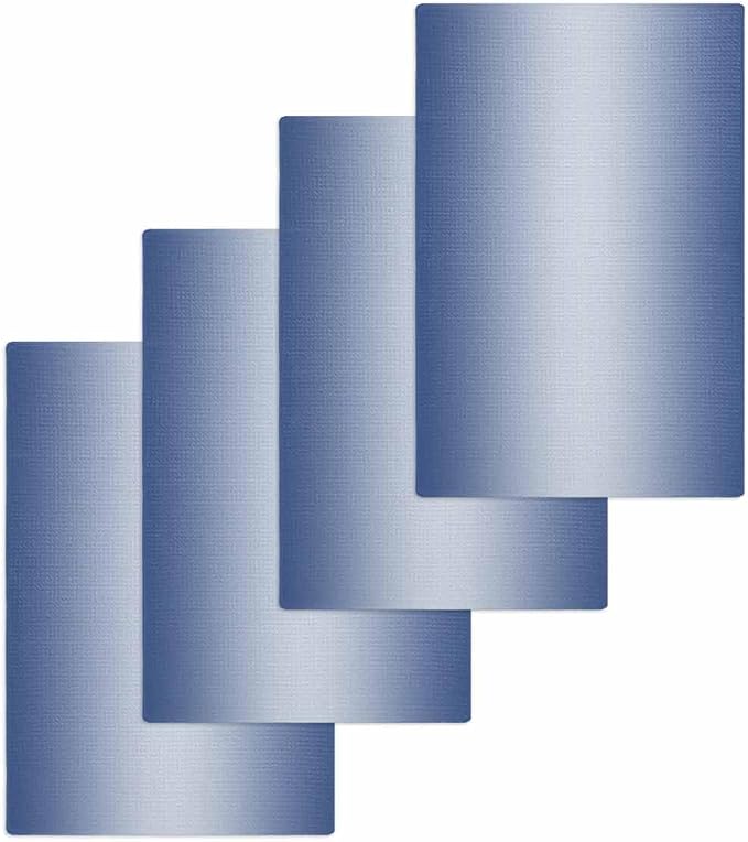 Ombre Navy Blue Dish Towels Set, Waffle Weave Kitchen Towels Microfiber Towels Cleaning, Gradual Contemporary Minimalist Solid Color Soft Absorbent Dish Drying Towels Hand Towels 4 Pack 15.7x23.6 Inch by Unknown