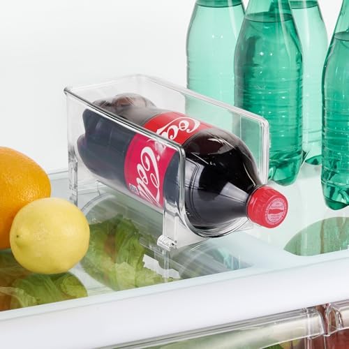 iDesign Stackable Bottle Holder, Set of 4, Clear | For Water or Wine Bottles - Image 6