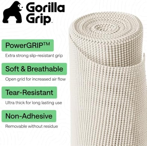 GORILLA GRIP powerGRIP Drawer Shelf and Cabinet Liner, 24" x30', Snow White - Image 2