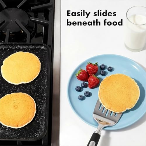 Cooking Utensils Set,4 Piece | Stainless Steel Kitchen Utensils with Serving Spoon and Cooking Spatula, Heat-Resistant, Dishwasher Safe, Ergonomic Handle - Image 5