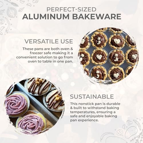 KitchenDance Disposable Aluminum Foil Tart Pan - 3 Inches Round Aluminum Foil Individual Pie Pans for Pies and Tarts - Baking Pans Perfect for Baking, Cooking, and Preparing Food - 301, 2000 Count - Image 5
