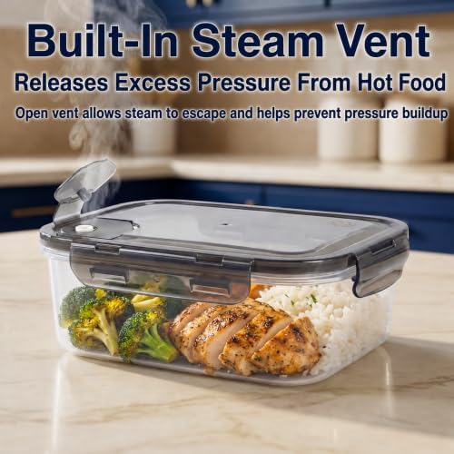 Food Containers with Lids Leakproof - 5 Pack Assorted Sizes - Image 2