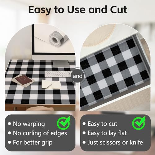 Shelf Drawer Liners for Kitchen Cabinet, Non-Adhesive Contact Paper - Image 5