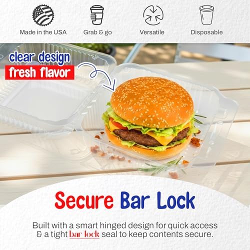 MT Products Cake Slice Container 5.25" x 5.63" x 3.17" - Clear Square Plastic Containers for Food - Disposable Dessert Containers - Deep Sandwich Containers (500 Pieces) - Made in the USA - Image 4