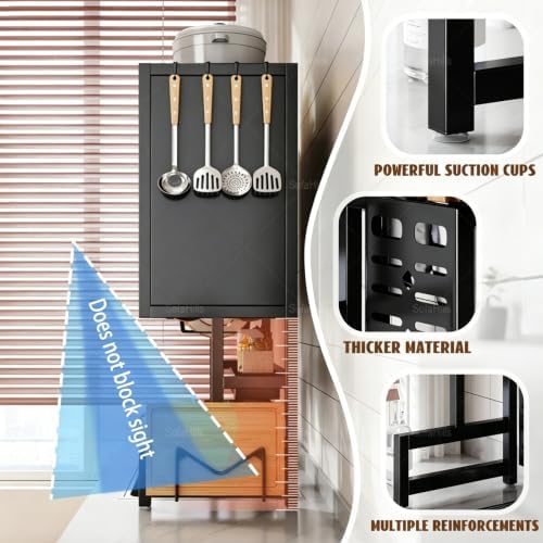 Over Sink Dish Drying Rack 2 Tier Stainless Steel Dish Drainer with Cover and Utensil Holders Large Capacity Space Saving Kitchen Organizer - Image 4