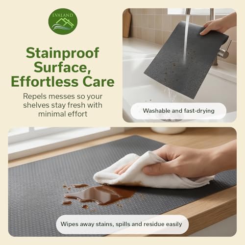 EVALAND Shelf Liner Cabinet Liner Non-Adhesive Drawer Liner 12 in x 33 FT - Image 5
