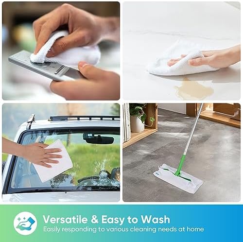 HOMEXCEL 24PK Microfiber Cleaning Cloth, Cleaning Rag for Home, 11.5x11.5in - Image 5
